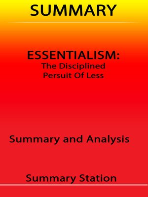 cover image of Essentialism